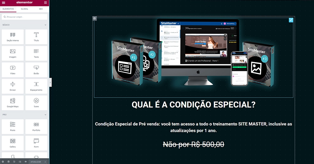 LANDING PAGE ELEMENTOR