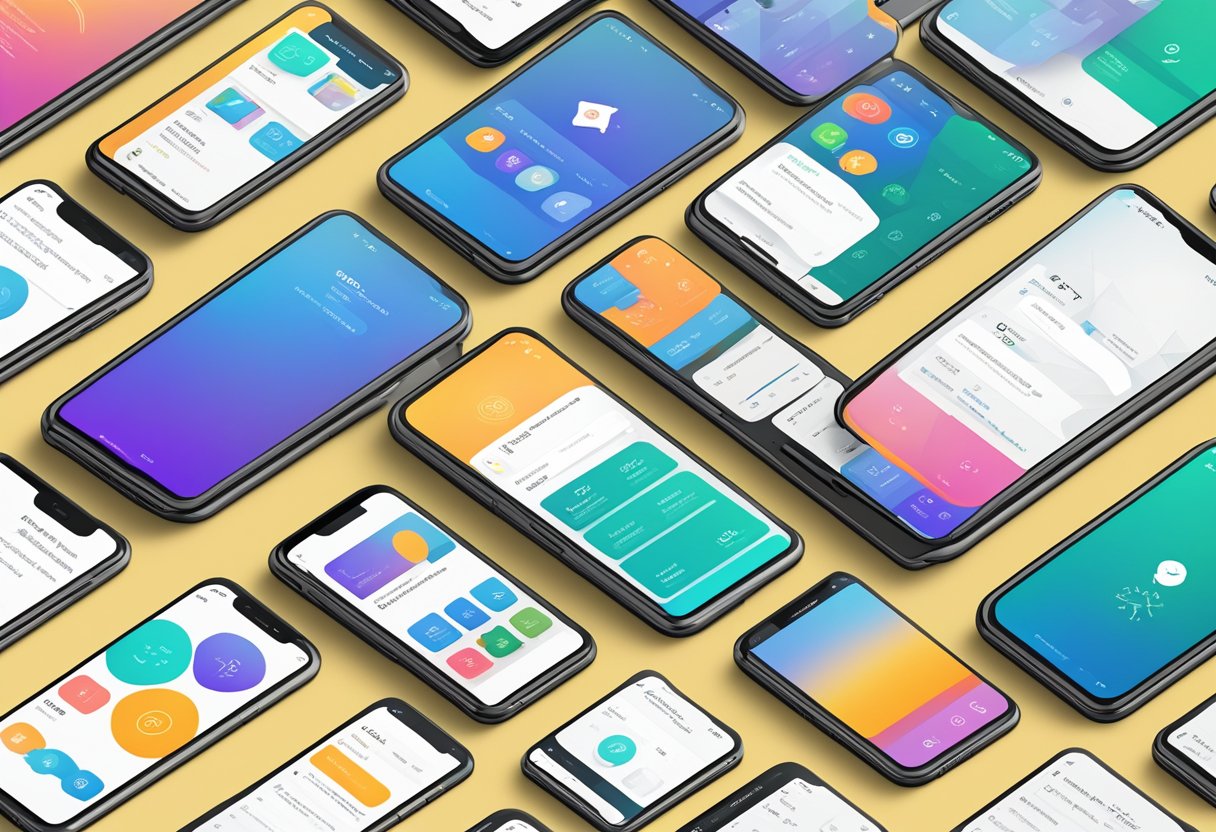 A smartphone displaying a React Native Expo app with a clean and modern user interface, showcasing various interactive features and components