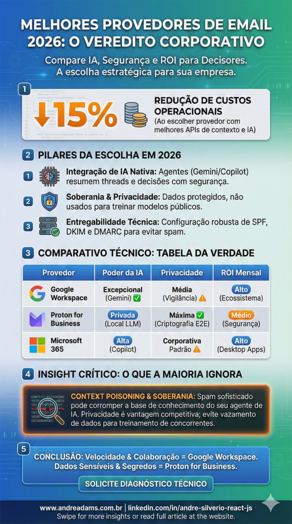 melhores provedores de email